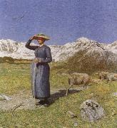 Giovanni Segantini Midday in the Alps china oil painting reproduction